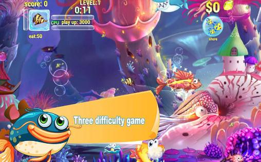 Gameplay of the Hungry fish eat HD for Android phone or tablet.