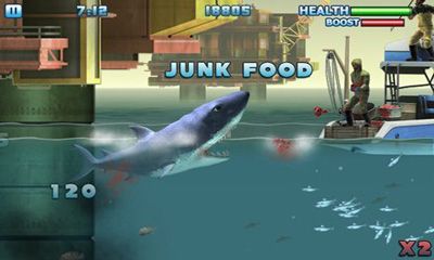 Gameplay of the Hungry Shark - Part 3 for Android phone or tablet.