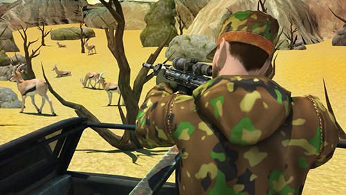 Gameplay of the Hunter: African safari for Android phone or tablet.