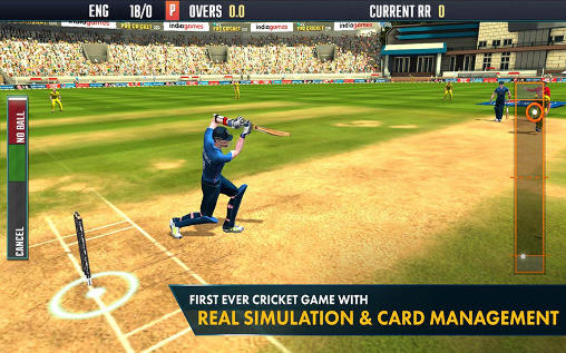 Gameplay of the ICC pro cricket 2015 for Android phone or tablet.