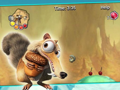 Gameplay of the Ice age: Scrat‘s world for Android phone or tablet.