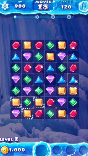 Gameplay of the Ice crush for Android phone or tablet.