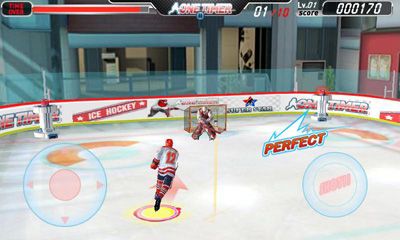 Gameplay of the Ice Hockey - One Timer for Android phone or tablet.