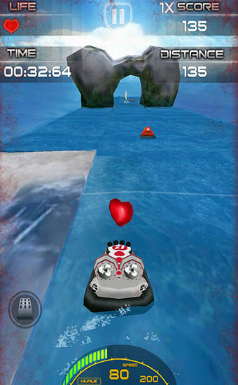 Gameplay of the Ice yacht racing for Android phone or tablet.