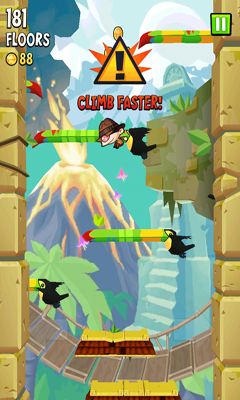 Gameplay of the Icy Tower 2 Temple Jump for Android phone or tablet.