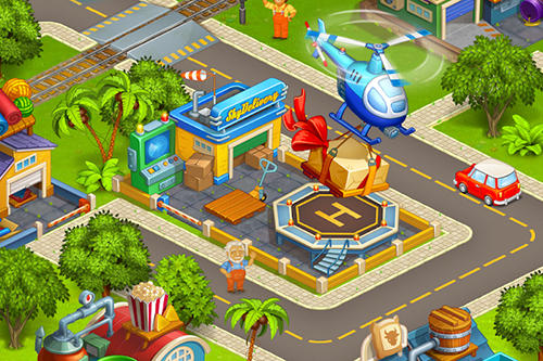Idle cartoon city - Android game screenshots.
