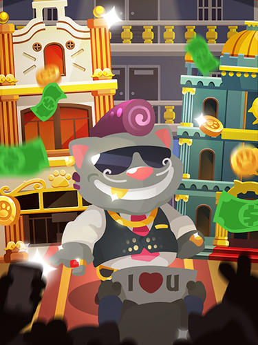Idle cat tycoon: Build a live stream empire - Android game screenshots.