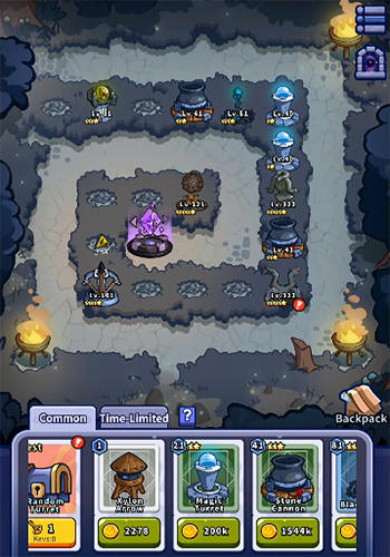 Idle defense: Dark forest - Android game screenshots.