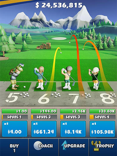 Idle golf - Android game screenshots.