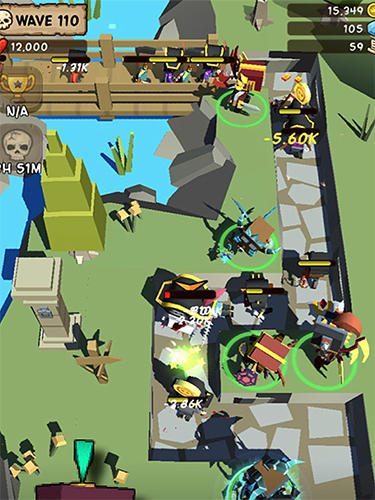 Idle hero TD: Fantasy tower defense - Android game screenshots.