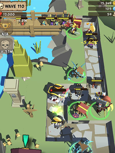 Idle hero TD - Android game screenshots.