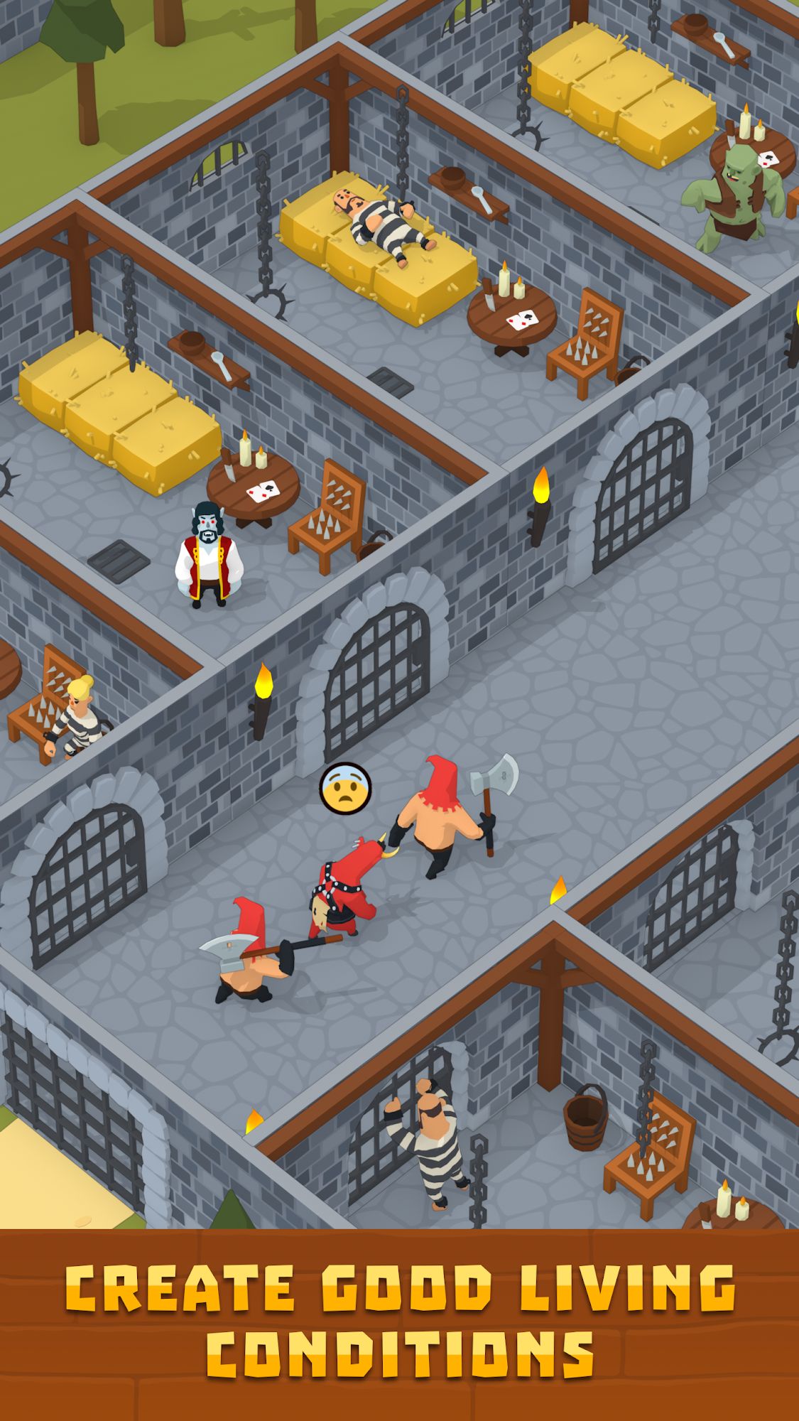 Idle Medieval Prison Tycoon - Android game screenshots.