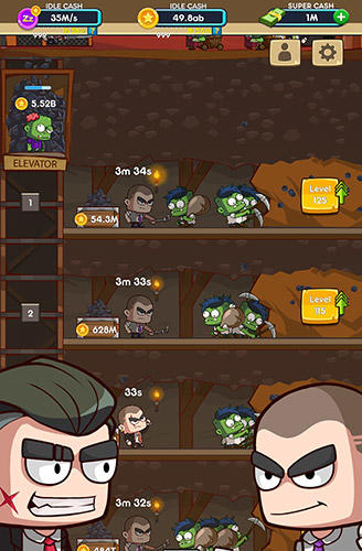 Idle miner: Zombie survival - Android game screenshots.