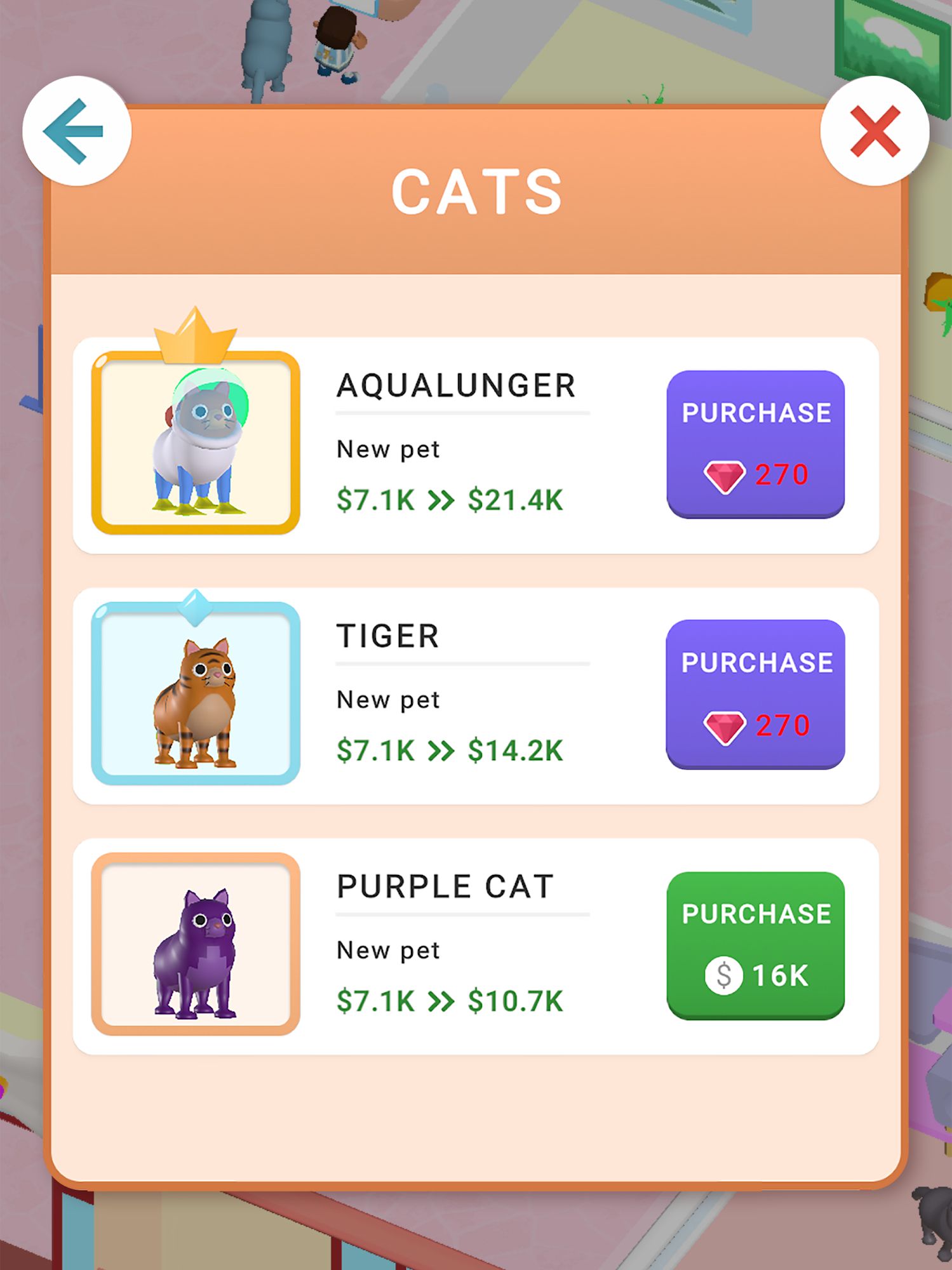 Idle Pet Shop -  Animal Game - Android game screenshots.