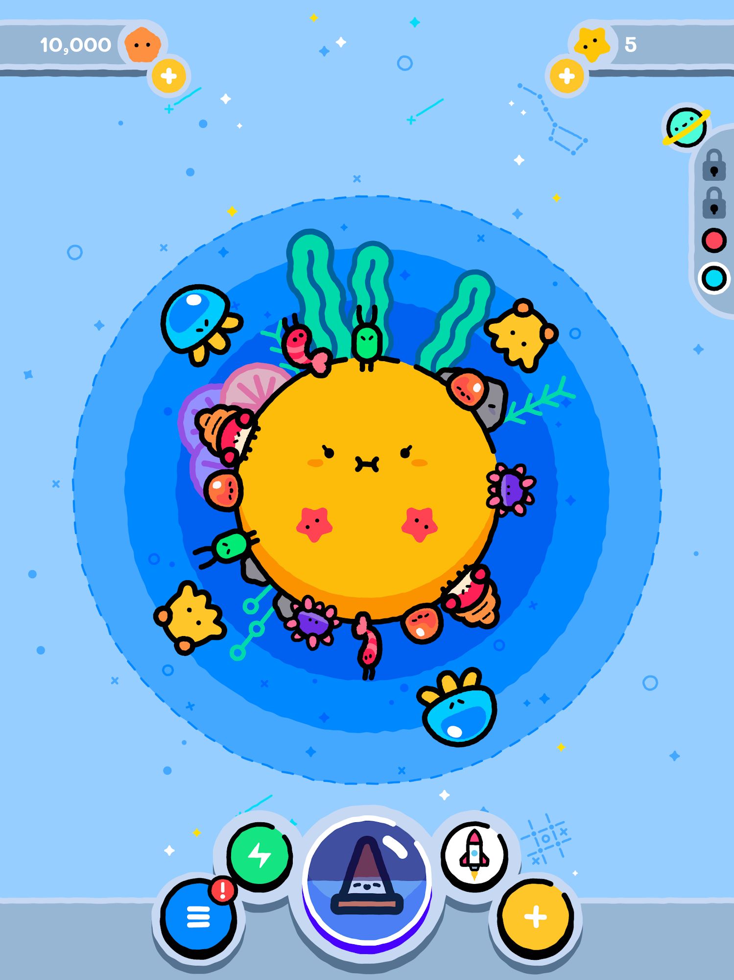 Idle Pocket Planet - Android game screenshots.