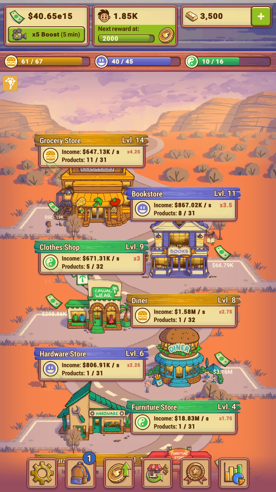 Idle Shop Manager - Android game screenshots.