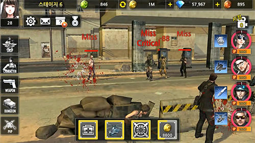 Idle soldier: Zombie shooter RPG PvP clicker - Android game screenshots.