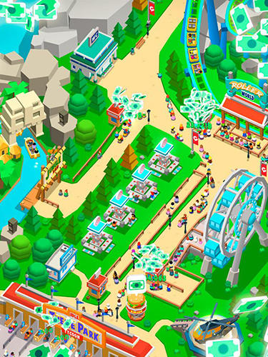 Idle theme park tycoon: Recreation game - Android game screenshots.