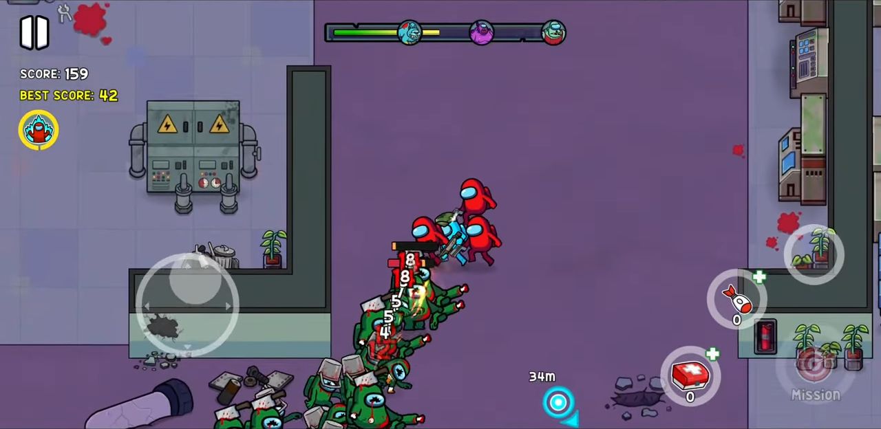 Impostors vs Zombies: Survival - Android game screenshots.