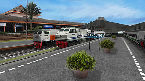 Full version of Android apk app Indonesian train simulator for tablet and phone.