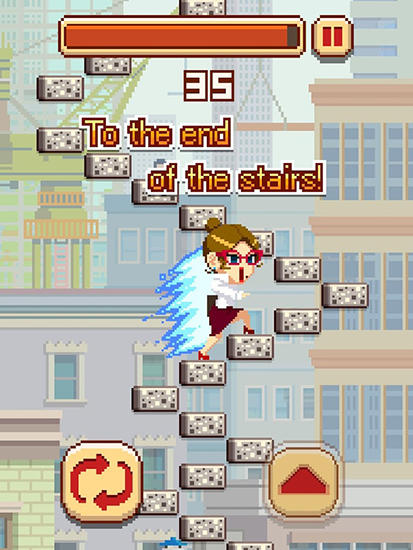 Gameplay of the Infinite stairs for Android phone or tablet.