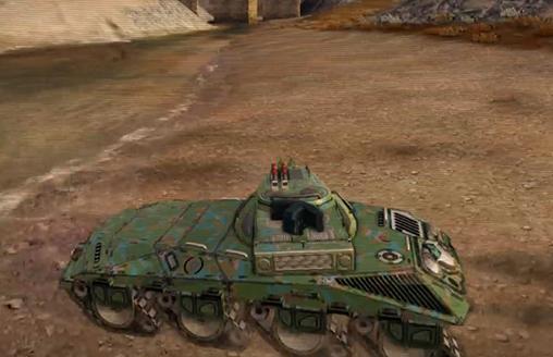 Gameplay of the Infinite tanks for Android phone or tablet.