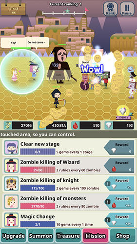 Infinity dungeon 2: Summon girl and zombie - Android game screenshots.