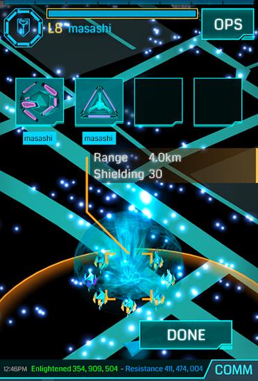 Gameplay of the Ingress for Android phone or tablet.