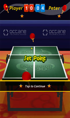 Gameplay of the iPing Pong 3D for Android phone or tablet.