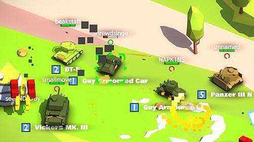 Iron blaster: Online tank - Android game screenshots.
