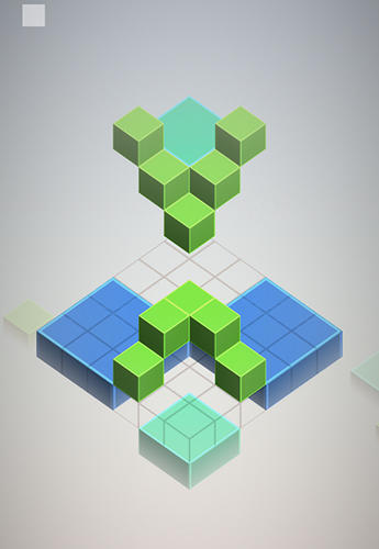 Isometric squared squares - Android game screenshots.