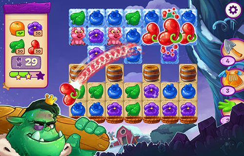 Jacky's farm and the beanstalk - Android game screenshots.