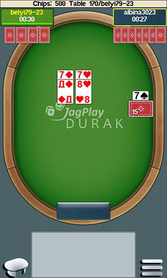 Gameplay of the Jagplay: Durak online for Android phone or tablet.