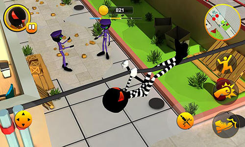Jailbreak escape: Stickman's challenge - Android game screenshots.
