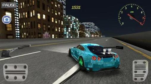 Gameplay of the JDM: Drift night simulator for Android phone or tablet.