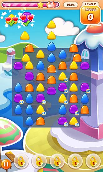 Gameplay of the Jelly boom for Android phone or tablet.