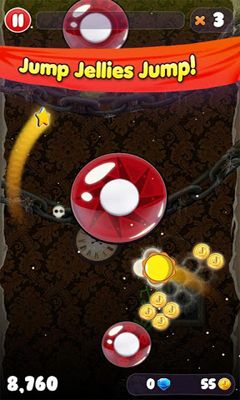 Gameplay of the Jelly Jumpers for Android phone or tablet.