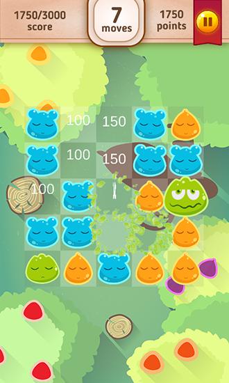 Gameplay of the Jelly monsters: Sweet mania for Android phone or tablet.