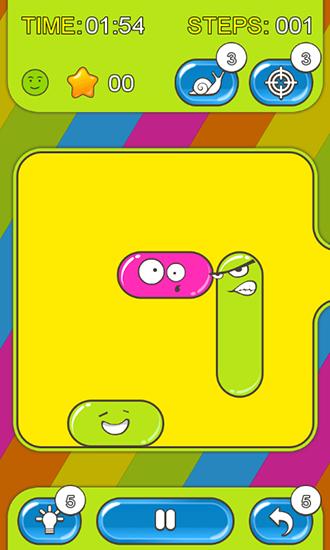 Gameplay of the Jelly puzzle for Android phone or tablet.
