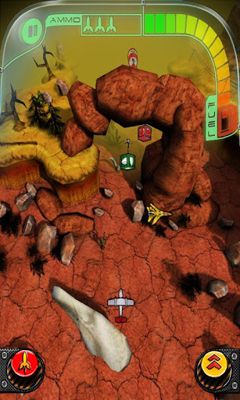Gameplay of the Jet Raiders for Android phone or tablet.