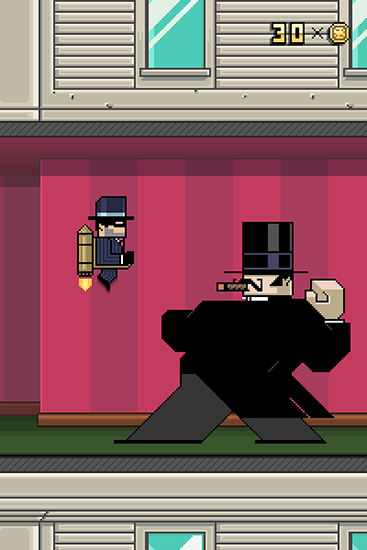 Gameplay of the Jetpack gangster for Android phone or tablet.