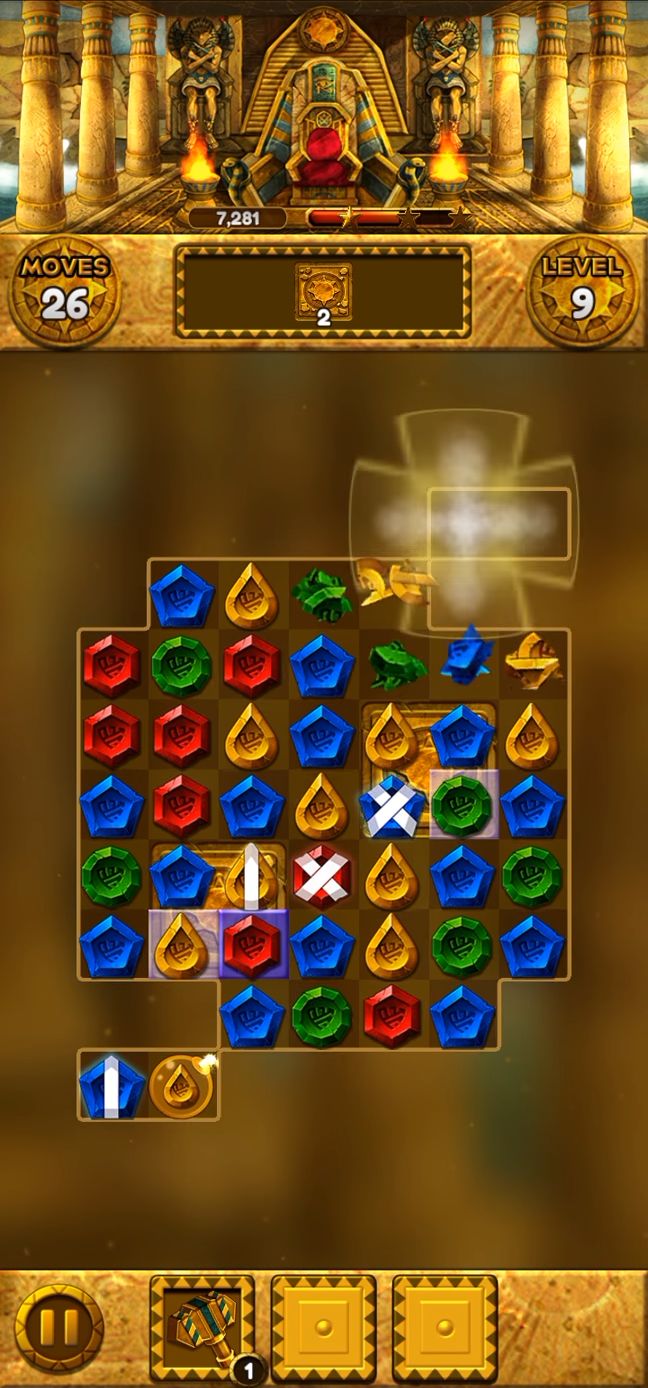 Jewel Queen: Puzzle & Magic - Android game screenshots.