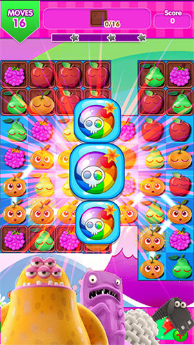 Gameplay of the Jewel fruit mania for Android phone or tablet.