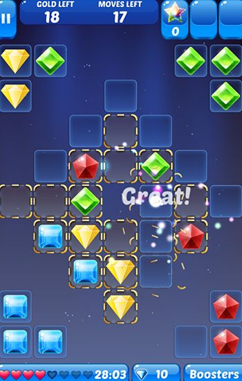 Gameplay of the Jewel galaxy for Android phone or tablet.