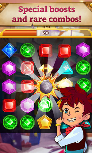 Gameplay of the Jewel mania: Sunken treasures for Android phone or tablet.