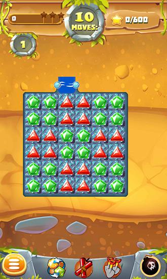 Gameplay of the Jewel pirate: Digger treasures for Android phone or tablet.
