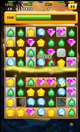 Gameplay of the Jewel quest saga for Android phone or tablet.