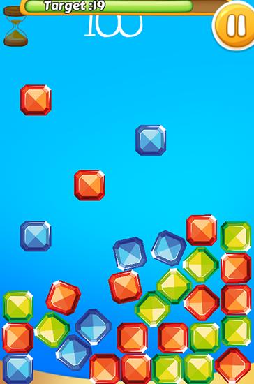 Gameplay of the Jewel rush: Match color for Android phone or tablet.