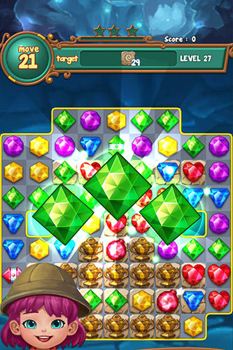 Jewels fantasy: Match 3 puzzle - Android game screenshots.
