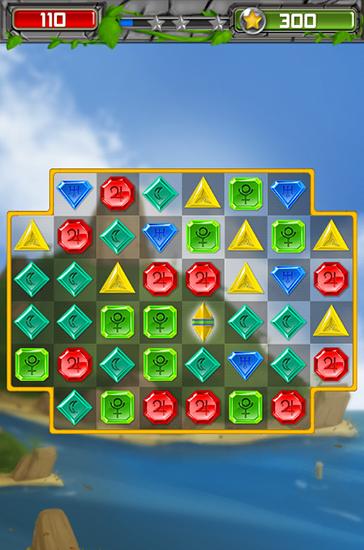Gameplay of the Jewels adventure for Android phone or tablet.